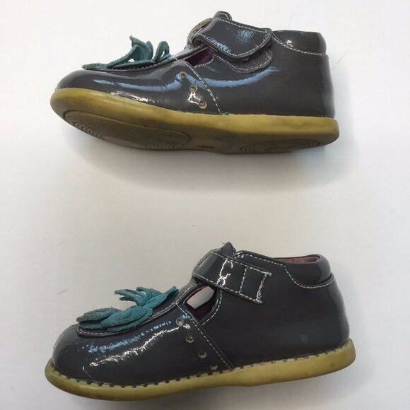 Livie & Luca Gray Blossom Shoes Size 7 - Picture 5 of 7